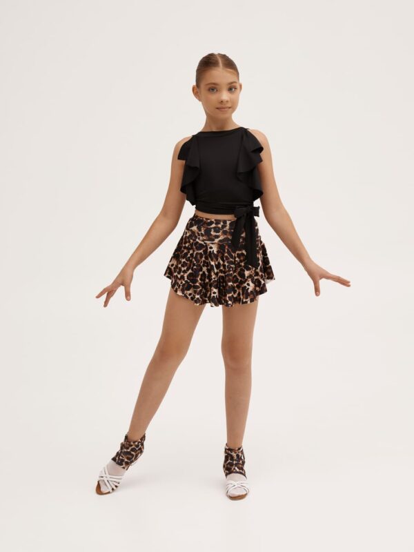 Юбка-шорты с воланом