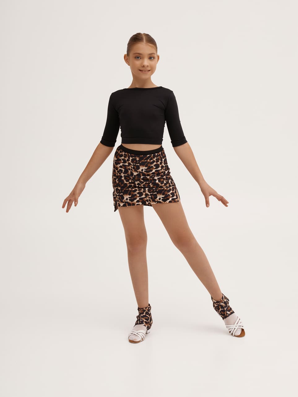 Базовый кроп топ с рукавом — изображение 4