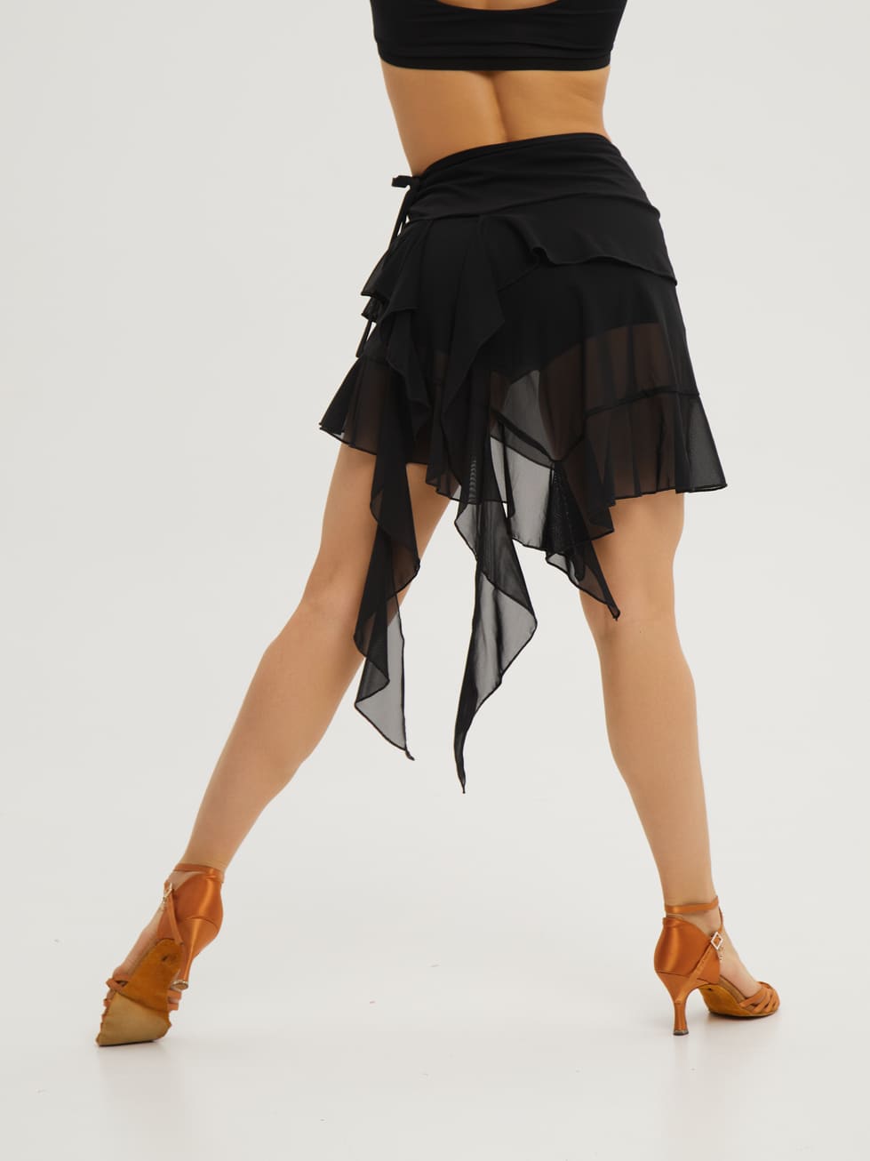 Асимметричная юбка-косынка с воланом — изображение 2