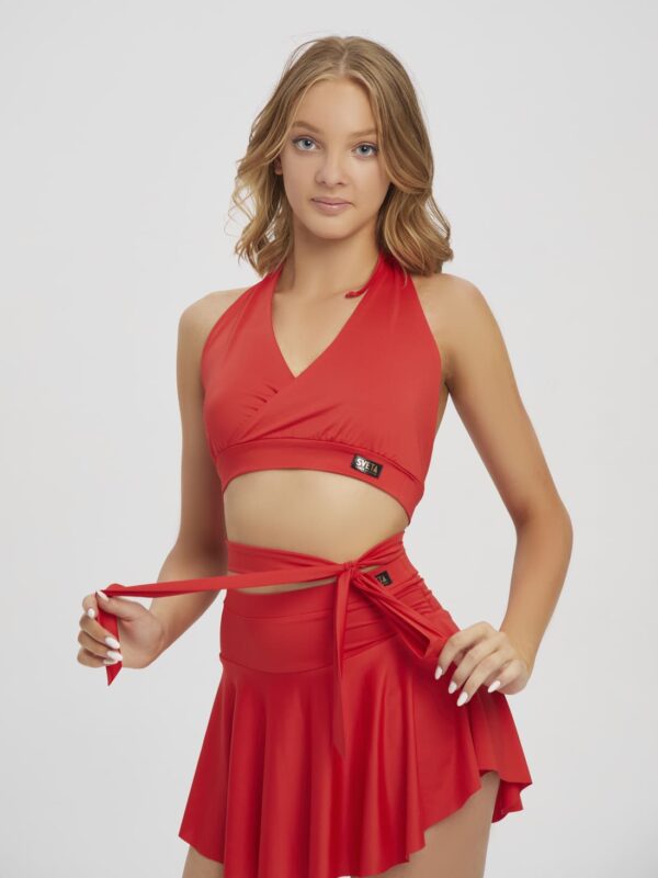 Юбка-шорты с воланом