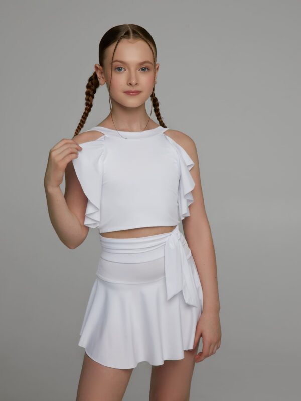 Юбка-шорты с воланом