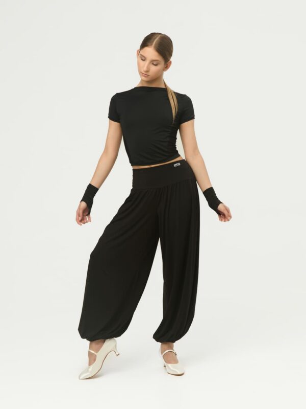 Брюки шаровары на кокетке