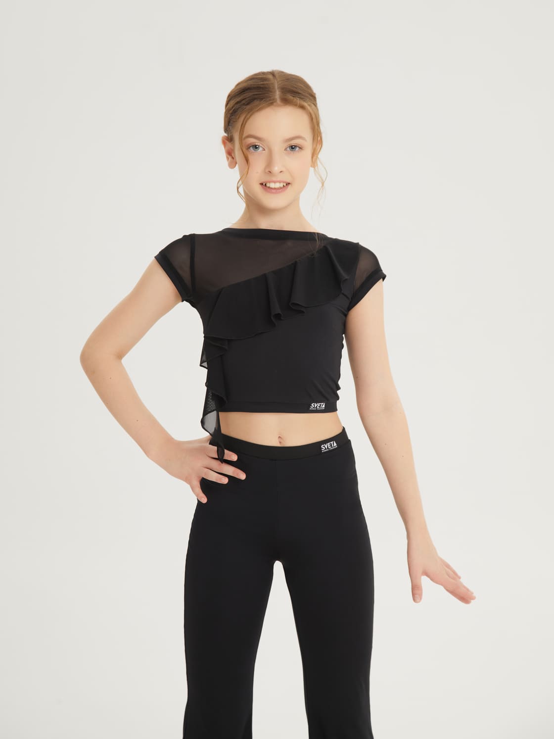 Топ с кокеткой и воланом — изображение 3