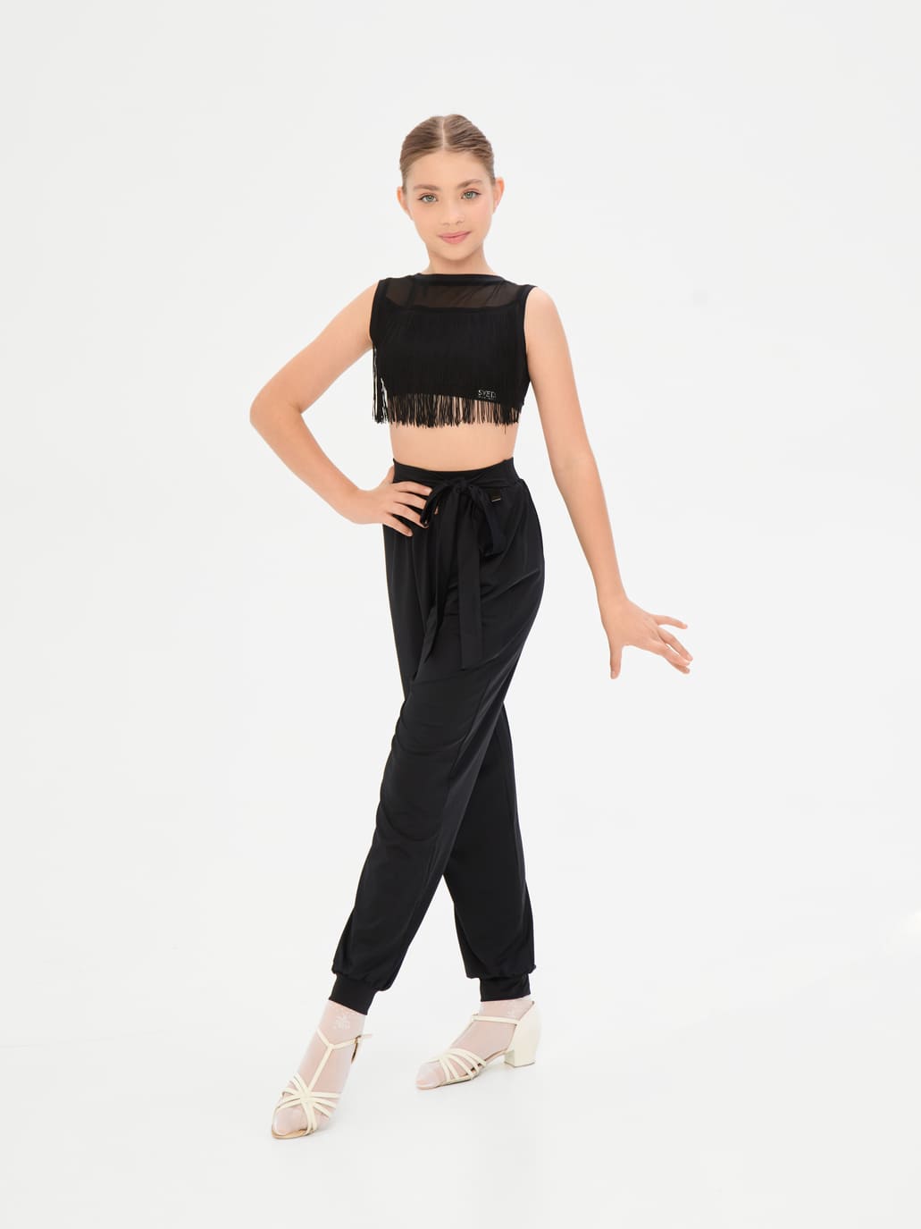 Брюки на манжете с поясом — изображение 5