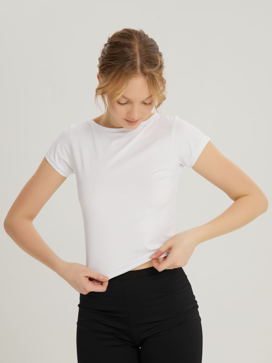 Кроп топ короткий рукав — изображение 3