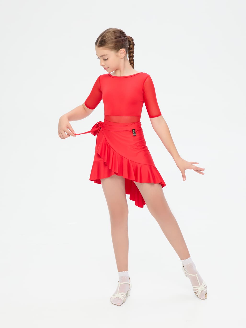 Юбка-косынка с воланом