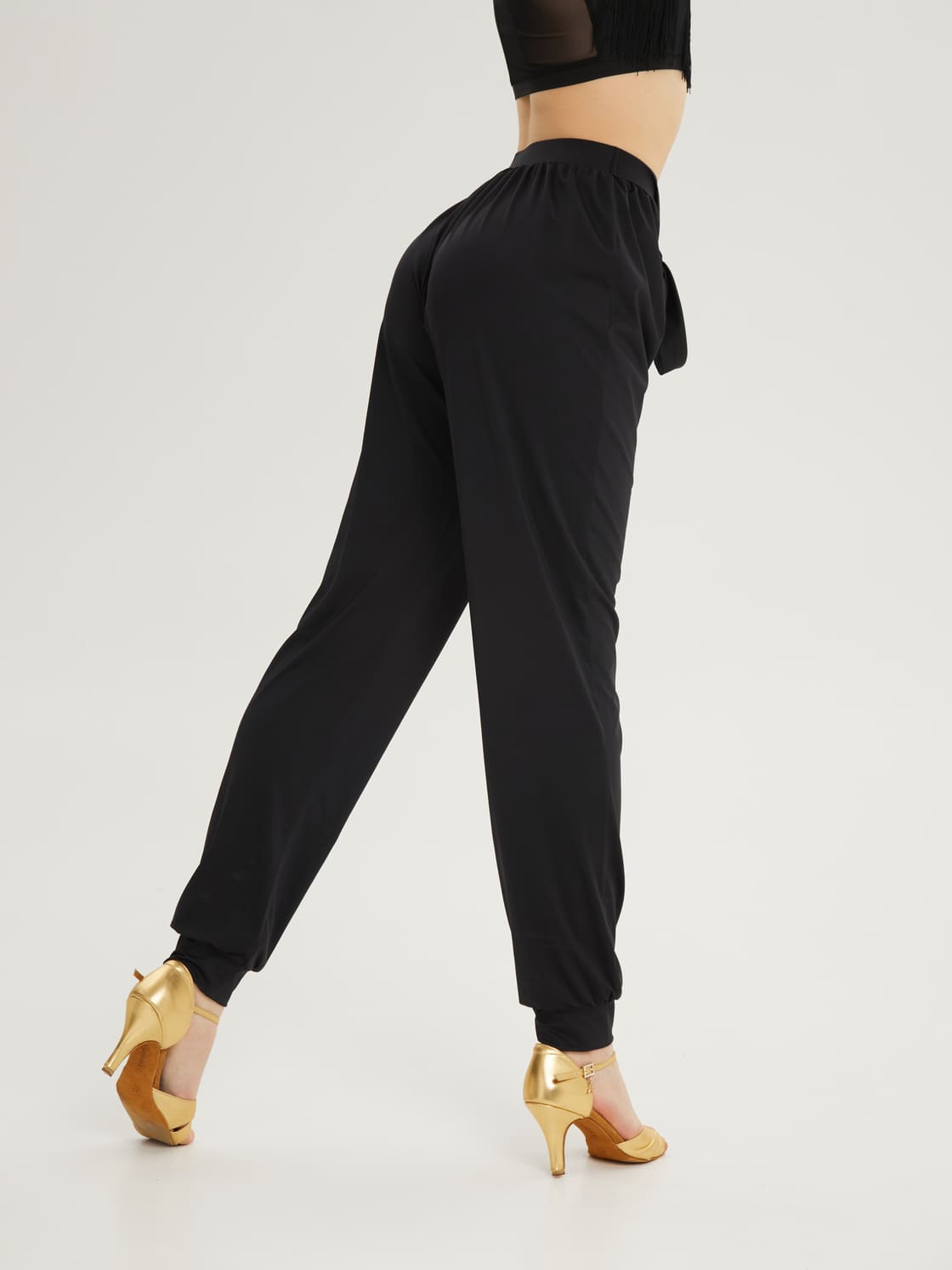 Брюки на манжете с поясом — изображение 3