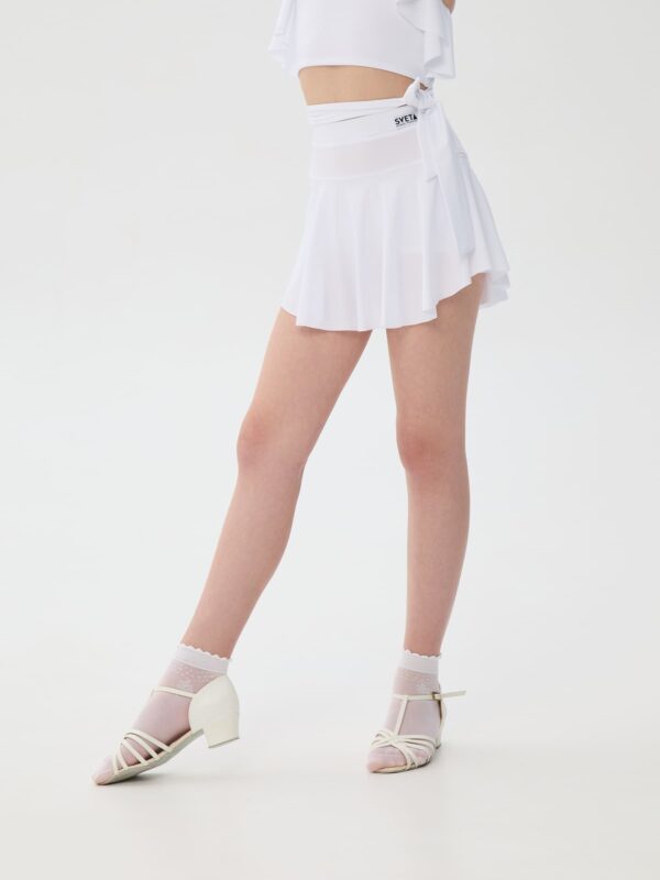 Юбка-шорты с воланом