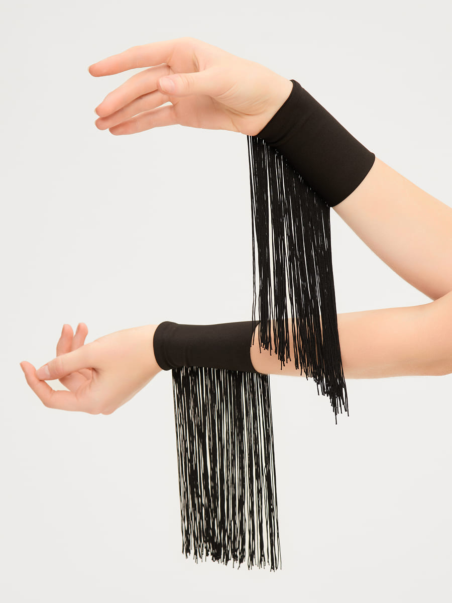 Браслеты на руки широкие с кистями для танцев